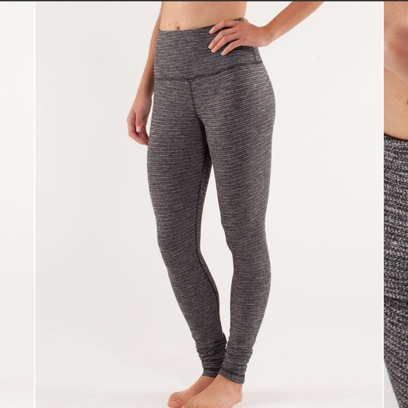 🍋 Lululemon Wunder Under High Rise COCO PIQUE rare color - Picture 3 of 14